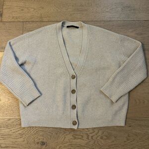 Jenni Kayne Cashmere Cocoon Cardigan For Sale! Color: Oatmeal, Size: XS!